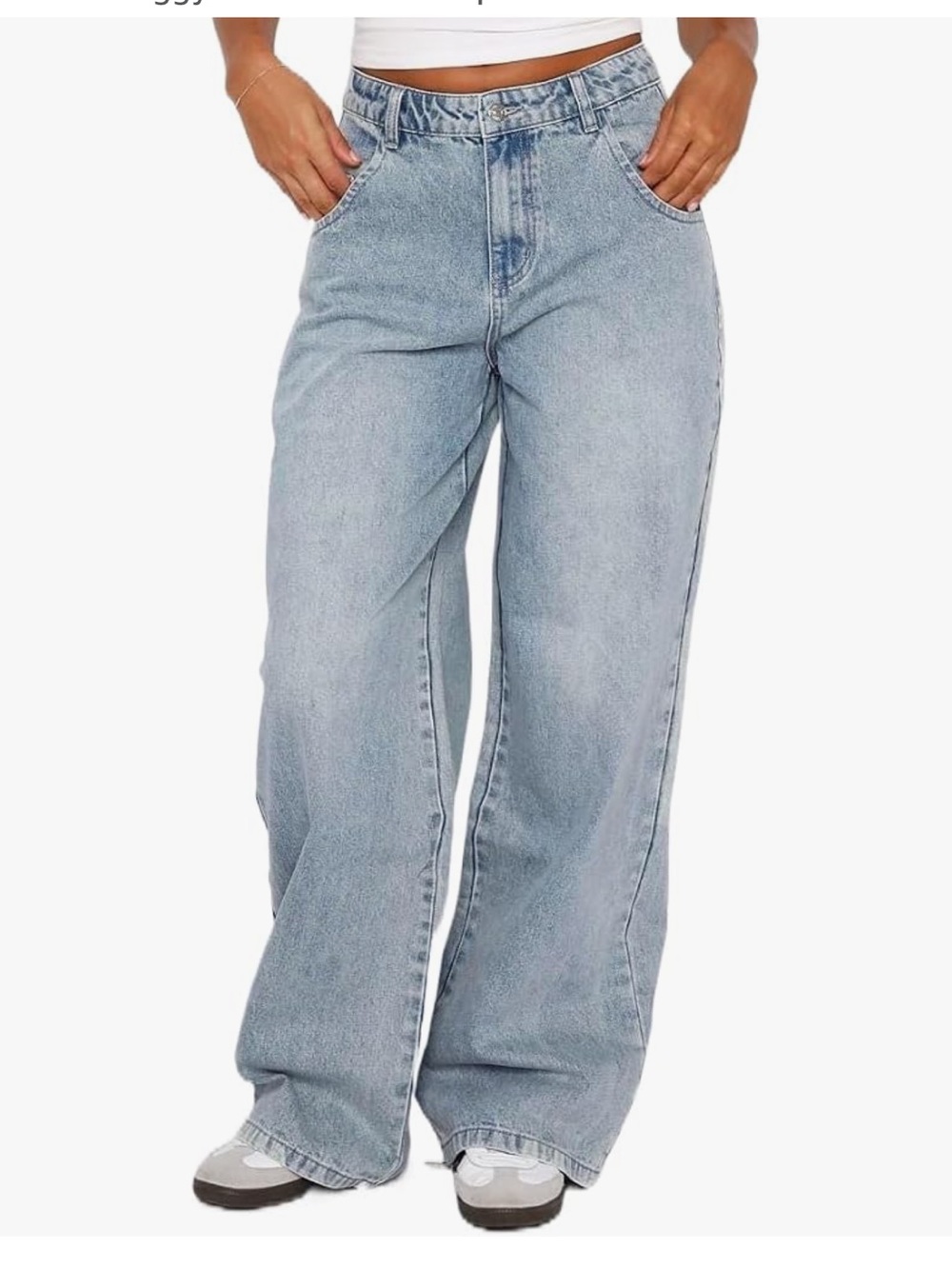 Skater style women's Medium Wash Blue Jeans